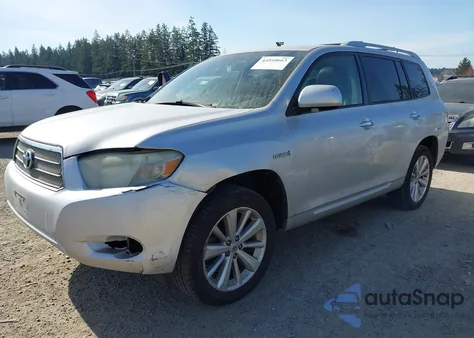 2008 Toyota Highlander Hybrid Limited z USA, uszkodzony, nr VIN JTEEW44A682006170